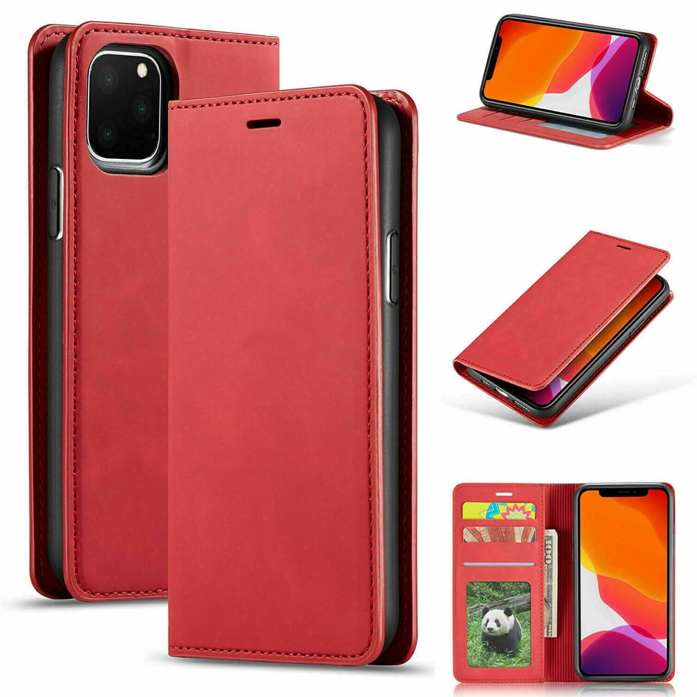Leather Case For iPhone 15+ Flip Wallet Phone Cover