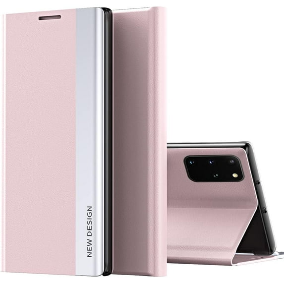 Leather Case for Samsung Galaxy A32 4G (Not 5G), Thin Slim Luxury PU Leather Kickstand Cover Shockproof Flip Phone Case for Samsung Galaxy A32 4G CX Pink