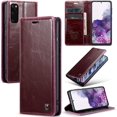thumbnail image 1 of Leather Case for Samsung Galaxy S20FE Card Slot Folio Flip Wallet Case for Samsung Galaxy S20FE Premium PU Magnetic Kickstand Cover Soft TPU Inner Case Red, 1 of 14