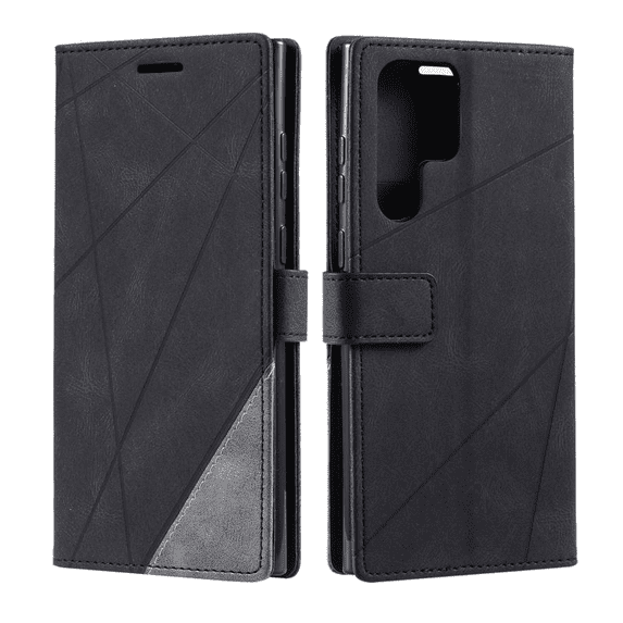 Leather Case For Samsung Galaxy S24 Ultra S24 Plus S24, Shockproof Flip Wallet Stand Matte Phone Case S23 FE S23Plus S23 Ultra S21 FE S22 S21 S20 Back Cover