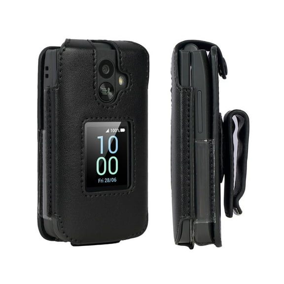 Leather Case for TCL Flip 3 T435 2024 - BELTRON Case with Secure Form Fit Cover, Built-in Screen Protection & Rotating Metal Belt Clip Tracfone Spectrum Verizon