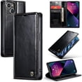 thumbnail image 1 of Leather Case for iPhone 14 Plus Card Slot Folio Flip Wallet Case for iPhone 14 Plus Premium PU Magnetic Kickstand Cover Soft TPU Inner Case Black, 1 of 14