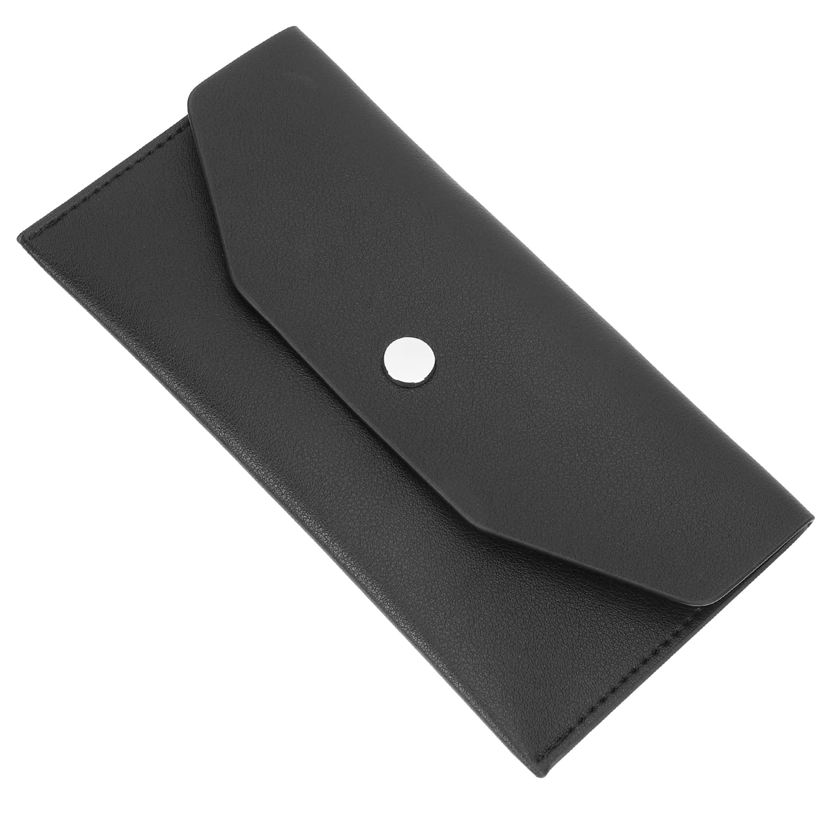 Leather Cash Envelope Womens Wallet Genuine Purses for Money Pouch Long