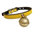 thumbnail image 1 of Leather Cat Collar with Bell, Small Dog Collars, Dog Collar Adjustable Teacup Dog Collar Small Pet Kitten Collars, 1 of 9