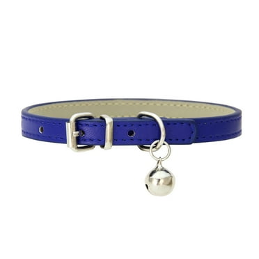 Leather Cat Collars with Bells Safety Adjustable Collar for Pet Kitten Puppy Small Dogs Cats