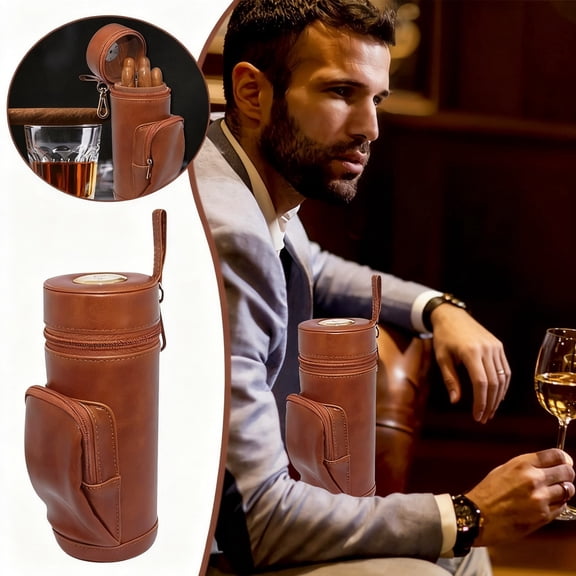 Leather Cedar Round Storage for and Collectors with Functional Design for Secure Organization and Display in Home Textile Storage Solutions
