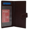 thumbnail image 1 of Leather Checkbook Cover RFID Wallets For Women Duplicate Check Card Pen Holder, 1 of 32