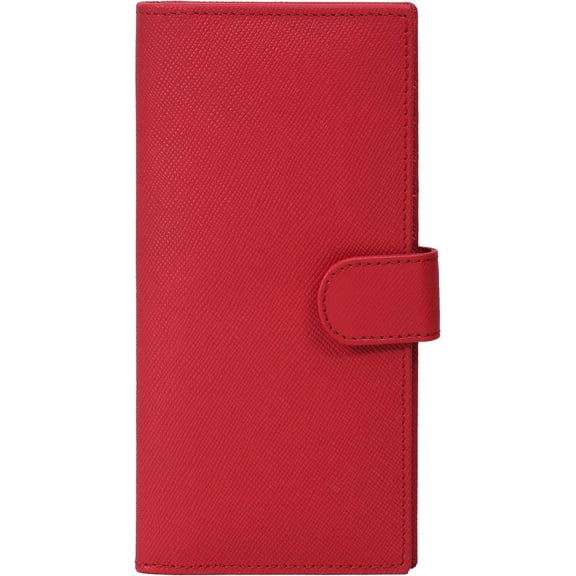 Leather Checkbook Cover for Men & Women -RFID Slim Wallet Pen Holder Credit Card  Duplicate Checks Minimalist Design