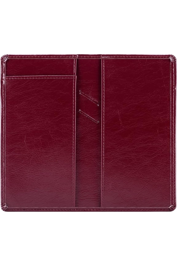 Leather Checkbook Covers for Personal Checkbook, Checkbook Holder with Free Vinyl Divider, Checkbook Cover for Duplicate Checks for Men and Women