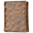 thumbnail image 1 of Leather Children Trifold Wallet Kids Ostrich Print 71825 OS, 1 of 11