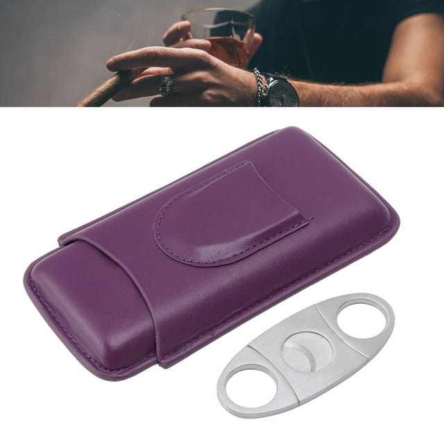 Leather Cigar Holder, Cigar Leather Case Hand Stitched Air Permeability