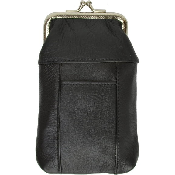 Leather Cigarette Case Pack Holder Regular or 100's Lighter Pocket Black