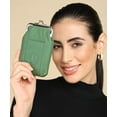 thumbnail image 1 of Leather Cigarette Case Pack Holder Regular or 100's Lighter Pocket, Soft Green, 1 of 7