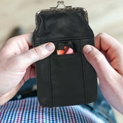 Leather Cigarette Case Pack Holder with Lighter Pocket by Leatherboss