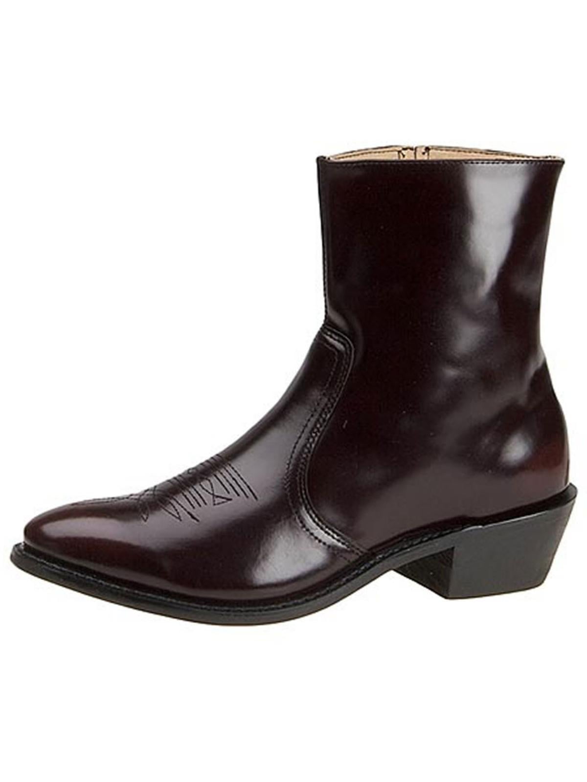 Leather Classics Mens 1198 Leather Ankle Cowboy, Western Boots