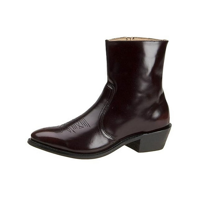 Leather Classics Mens 1198 Leather Ankle Cowboy, Western Boots