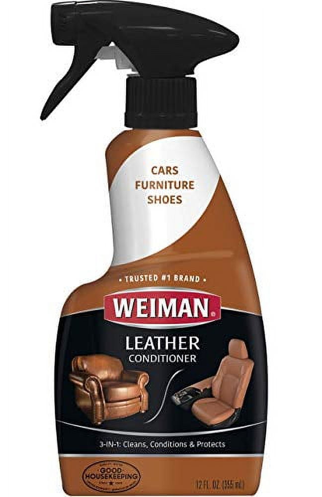 Weiman Leather Cleaner and Conditioner Floral Scent 22 oz Trigger Spray Bottle