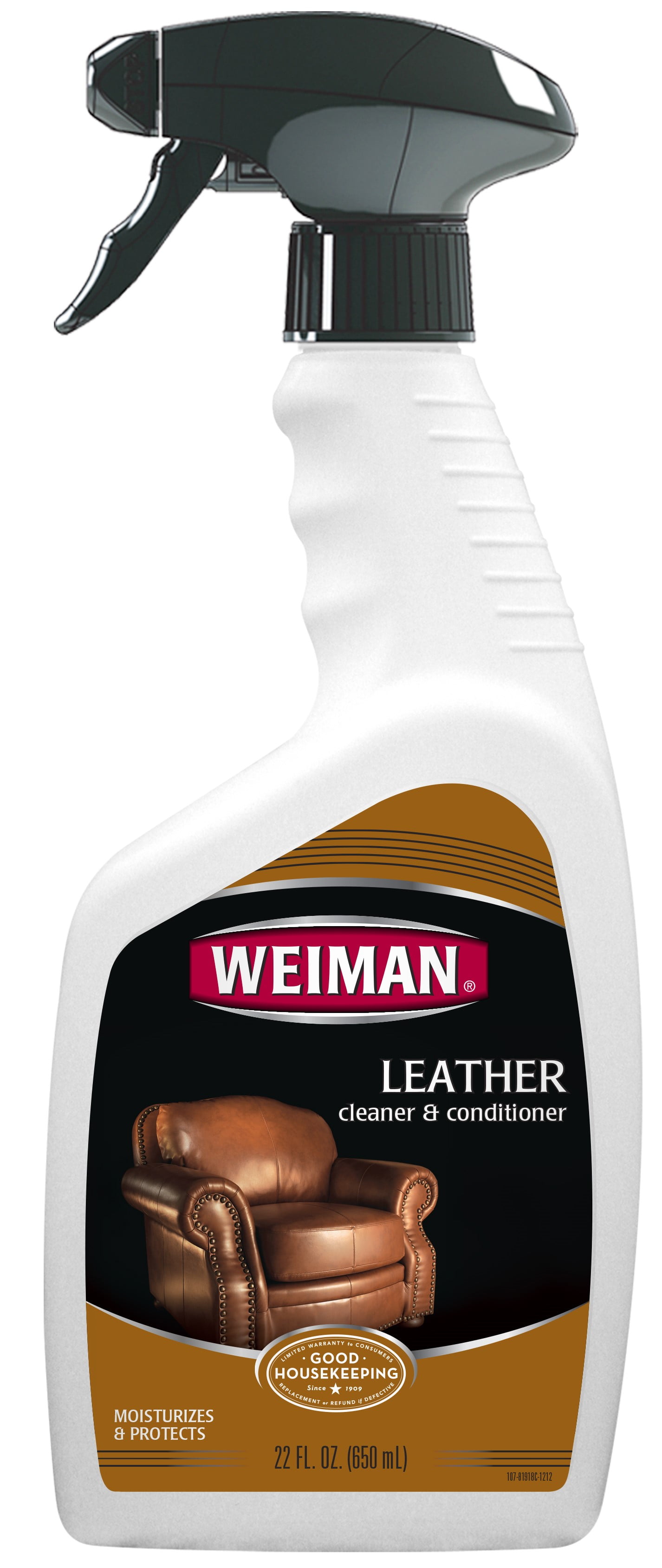 Weiman Leather Cleaner and Conditioner Floral Scent 22 oz Trigger Spray Bottle
