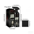 thumbnail image 1 of Leather Cleaner for Car Seats - 120ml Leather Conditioner Restorer with Microfiber Cloth - Safe for Automotive Leather, Multi-Purpose for Furniture, Jackets, and Bags, 1 of 9