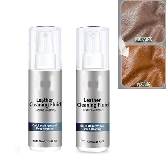 Leather Cleaner for Furniture - Leather Cleaning Liquid Oil Film Removal Stain Removal, Clean Oil Removal Leather Bright Cleaner - Leather Cleaning for Leather Car Seats, Shoes, Purses