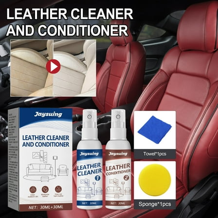 Leather Cleaner, Leather Conditioner, Leather Care Liquid, Leather Sofa Cleaner, Leather Set Maintenance Liquid for Couch, Car Seat, Leather Shoes, Boots, Leather Bags, Leather Jacket