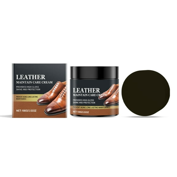 Leather Cleaner and Maintenance Cream for Purses, Shoes, Furniture, Car Interior, and Leather Products, Leather Color Restorer Scratch Repair, Non-Toxic, Safe