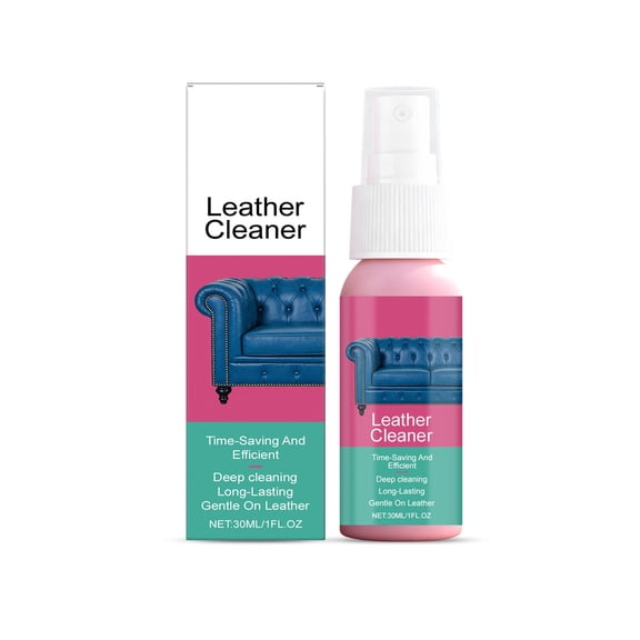 Leather Cleaner, Multi-Purpose Leather Surface Cleaner for Furniture and Accessories, Gentle Formula 30ml