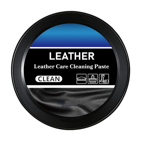 Leather Cleaner Paste - Cleans, Restores And Protects Leather,Prevent Cracking & Fading, For Car Seats, Sofas, Shoes, Bags & All Finished Leather Surfaces Black