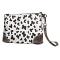 thumbnail image 1 of Leather Clutch 8 X 5. 5 In Wrist Strap And Hand Bag Easy To Carry Lightweight Waterproof And Durable Simple Cow-Print Pattern1_1, 1 of 6