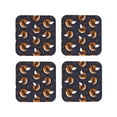 thumbnail image 1 of Leather Coasters with Heat-resistant for Drinks, Cosmic Fox Cup Coasters Cup Pad Mat for Tabletop Protection, Coffee Table, Office Desk and Housewarming Gift, 1 of 5