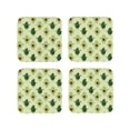 thumbnail image 1 of Leather Coasters with Heat-resistant for Drinks, Funny Avocado Green Cup Coasters Cup Pad Mat for Tabletop Protection, Coffee Table, Office Desk and Housewarming Gift, 1 of 5