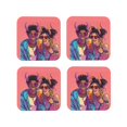 thumbnail image 1 of Leather Coasters with Heat-resistant for Drinks, Hip Hop People No.110 Cup Coasters Cup Pad Mat for Tabletop Protection, Coffee Table, Office Desk and Housewarming Gift, 1 of 5