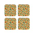 thumbnail image 1 of Leather Coasters with Heat-resistant for Drinks, Leaves Avocado Cup Coasters Cup Pad Mat for Tabletop Protection, Coffee Table, Office Desk and Housewarming Gift, 1 of 5