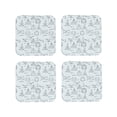 thumbnail image 1 of Leather Coasters with Heat-resistant for Drinks, Math equation Print Cup Coasters Cup Pad Mat for Tabletop Protection, Coffee Table, Office Desk and Housewarming Gift, 1 of 5