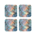 thumbnail image 1 of Leather Coasters with Heat-resistant for Drinks, Pastel Abstract Fluid Art Cup Coasters Cup Pad Mat for Tabletop Protection, Coffee Table, Office Desk and Housewarming Gift, 1 of 5