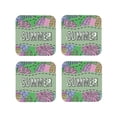 thumbnail image 1 of Leather Coasters with Heat-resistant for Drinks, Summer Cup Coasters Cup Pad Mat for Tabletop Protection, Coffee Table, Office Desk and Housewarming Gift, 1 of 5