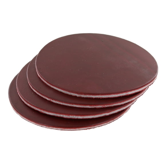 Leather Coasters, Horween Cavalier, Circle, London Bus Red (4pc set)