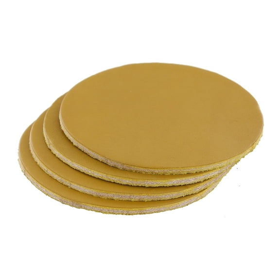 Leather Coasters, Wickett & Craig English Bridle, Circle, Mustard (4pc set)