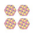 thumbnail image 1 of Leather Coasters with Heat-resistant for Drinks, Beautiful Pineapple -标题2 Hexagon, 1 of 5