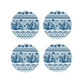 thumbnail image 1 of Leather Coasters with Heat-resistant for Drinks, Sea Underwater Jellyfish -标题2 Round Shape, 1 of 5