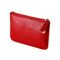 thumbnail image 1 of Leather Coin Purse Pouch with Zipper, Small Change Wallet for Men Women, Compact Card Holder Key Pouch for Coins Cash Cards, Gift for Him Her,Red,coin purse, 1 of 4