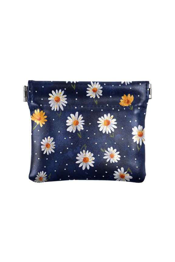 Leather Coin Wallet 4.33x3.74 Inch Portable Coin Wallet Coin Wallet Paper Wallet Card Wallet Storage Wallet Stylish and Sophisticated Airy Breath Pattern