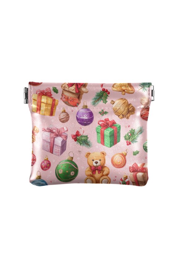 Leather Coin Wallet 4.33x3.74 Inch Portable Coin Wallet Coin Wallet Paper Wallet Card Wallet Storage Wallet Stylish and Sophisticated Colorful Christmas Toys