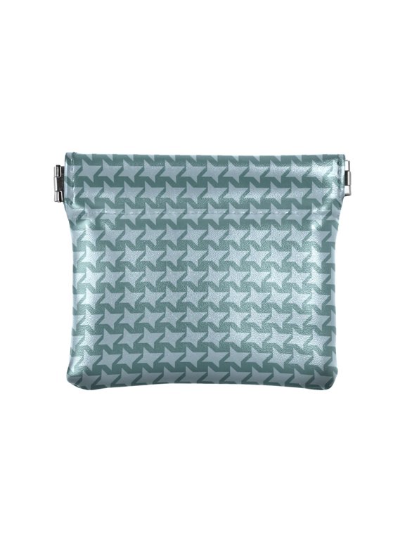 Leather Coin Wallet 4.33x3.74 Inch Portable Coin Wallet Coin Wallet Paper Wallet Card Wallet Storage Wallet Stylish and Sophisticated Neutral Houndstooth Motif
