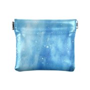 Leather Coin Wallet 4.33x3.74 Inch Portable Coin Wallet Coin Wallet Paper Wallet Card Wallet Storage Wallet Stylish and Sophisticated Light Blue