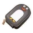 thumbnail image 1 of Leather Coin Wallet with Zipper - Cute Penguins Design, Holds 11 Cards, 12.4 x 8 x 3cm Compact Size, RFID Protection for Credit Cards & ID, Black/Red/Gray Options, 1 of 2