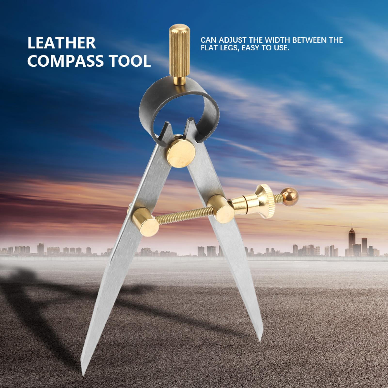 Leather Compass, Medium Carbon Steel Material Firm Compass Tool, 100mm ...