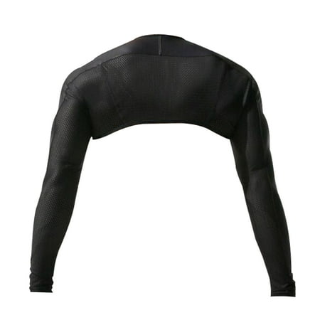 Leather Compression Cuff Sport Sleeve Arm Shoulder Tights for Fashion Show Black