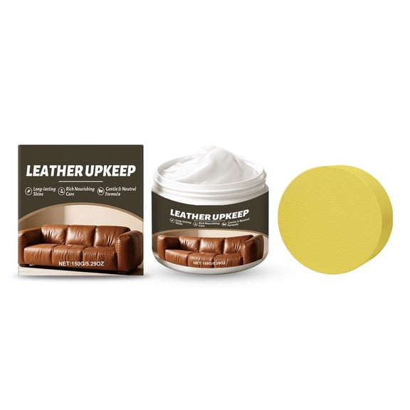 Leather Conditioner Cream Nourishes Protects And Restores Sofa Shoes Bags Makes Leather Soft 3.5 Oz