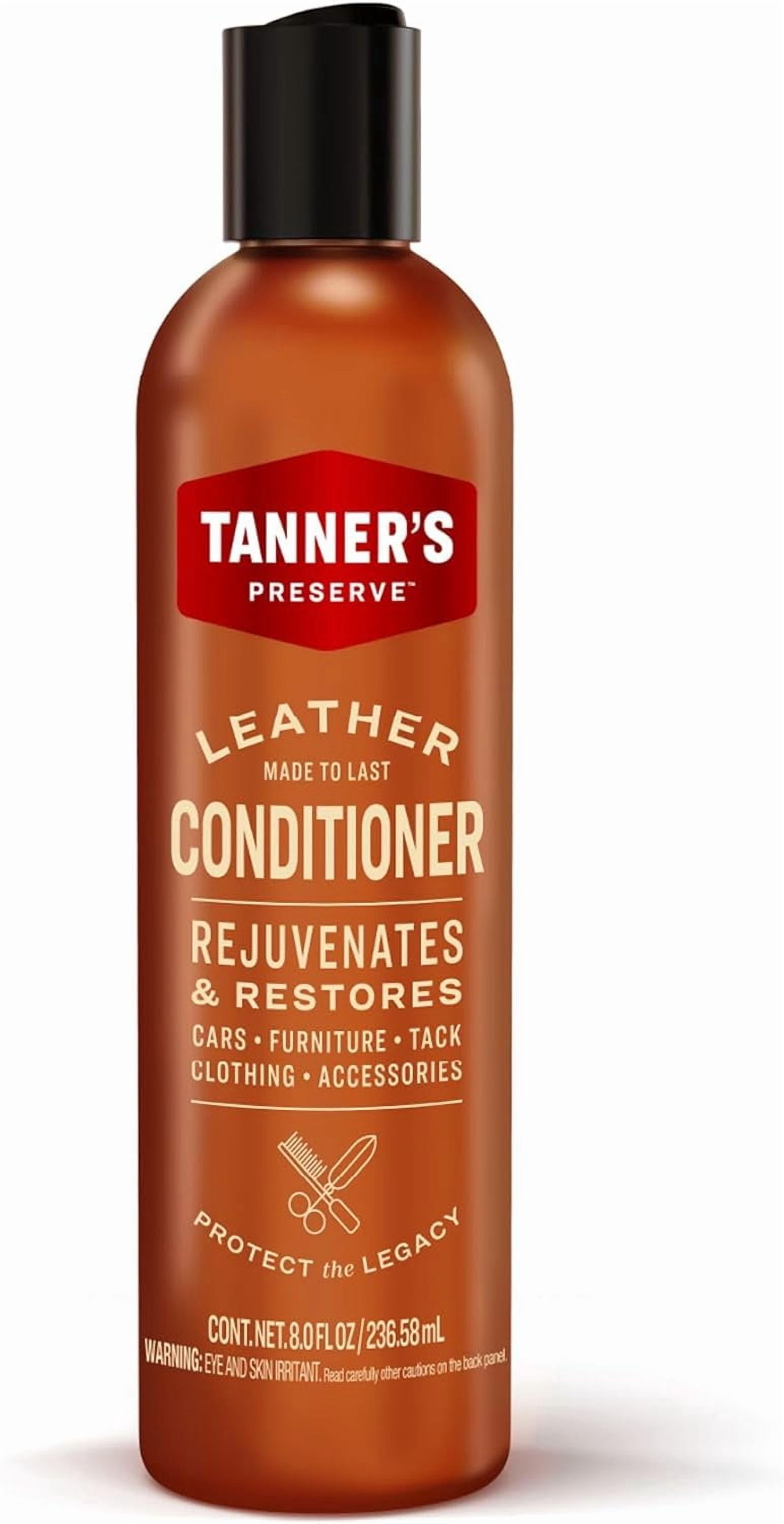 Leather Conditioner for Finished Leather, Restores & Protects Auto Seats, Furniture & Tack, 8 fl oz